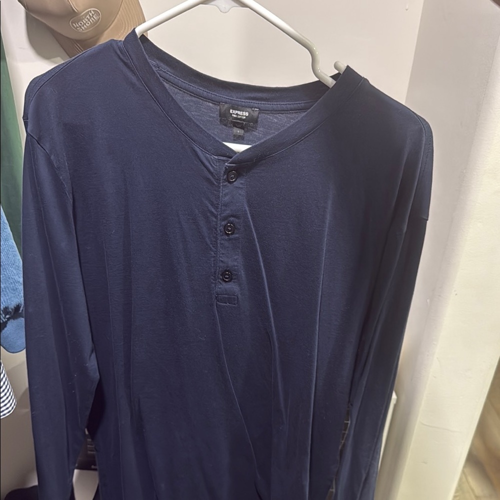 Blue Long Sleeve Tee